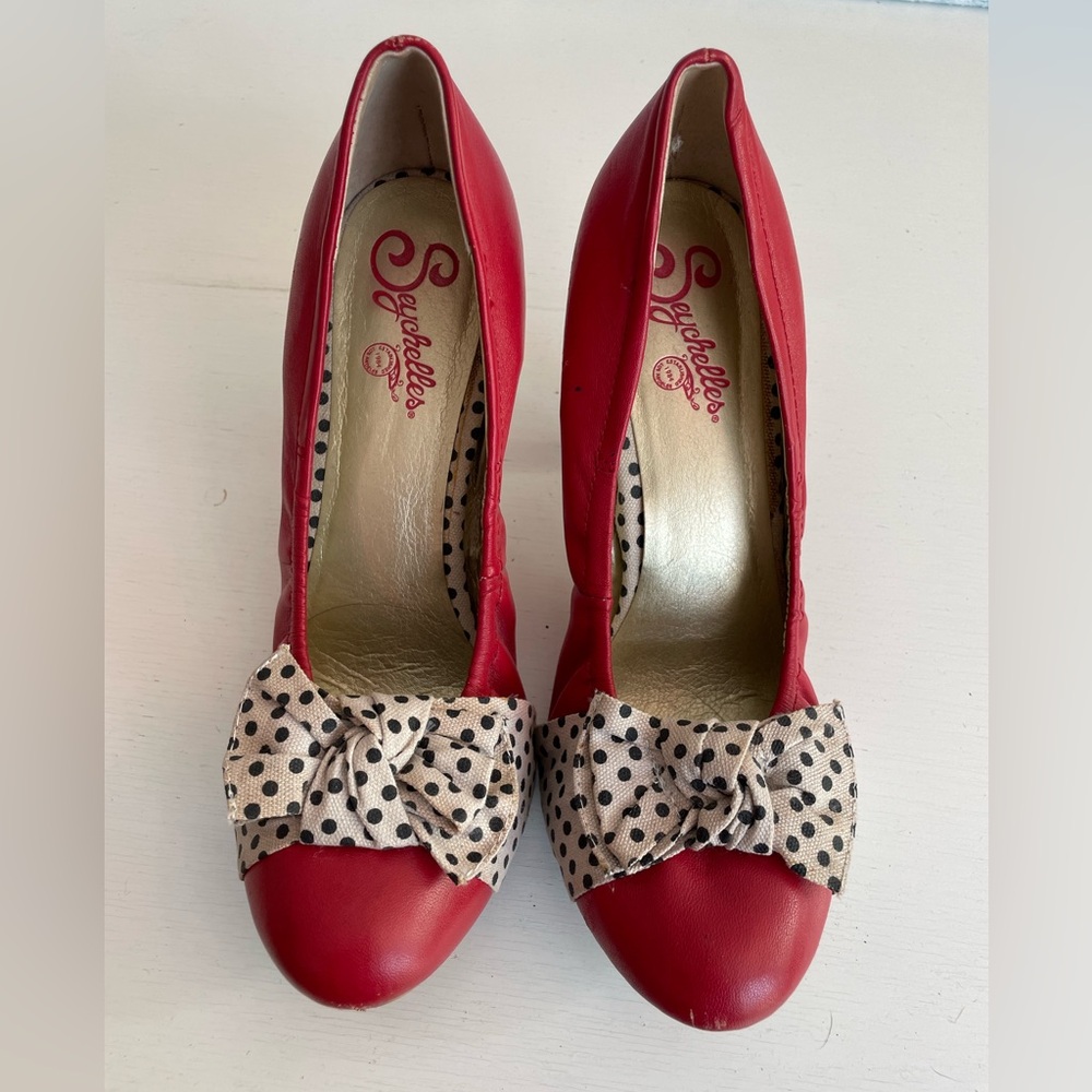 Red Heels with Bow
